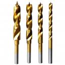 Dremel 636 4 Piece Titanium Wood Drill Bit Set 3 6mm