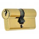 Kasp 45mm x 45mm Easifit Euro Double Door Cylinder Lock Brass