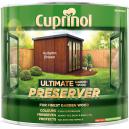 Cuprinol Ultimate Garden Exterior Wood Preserver Autumn Brown 1 Litre