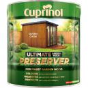 Cuprinol Ultimate Garden Exterior Wood Preserver Golden Cedar 4 Litres