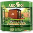 Cuprinol Ultimate Garden Exterior Wood Preserver Red Cedar 1 Litre