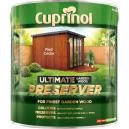 cuprinol ultimate garden exterior wood preserver red cedar 4 litres
