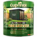 Cuprinol Ultimate Garden Exterior Wood Preserver Spruce Green 4 Litres