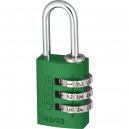 Abus 20mm 145 Series Digit Aluminium Combination Padlock Green