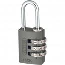 Abus 20mm 145 Series 3 Digit Combination Aluminium Padlock Titanium