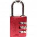 Abus 30mm 145 Series 3 Digit Combination Aluminium Padlock Red
