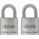 Abus 20mm 64ti Series Titalium Padlock Pack of 2