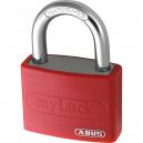 Abus 40mm T65AL Series Aluminium Padlock Red