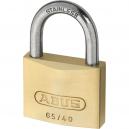 Abus 50mm 65IB Series Compact Brass Padlock with Stainless Steel Shackle Keyed Alike to 42406