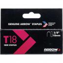 Arrow T18 Staples 10mm 38 Pack of 1000