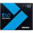 Arrow T50 Staples 8mm 516 Pack of 5000