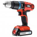 Black and Decker EGBL188K 18v Cordless 2 Speed Combi Drill with 1 Lithium Ion Battery 13ah in Kitbox