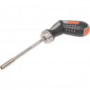 Bahco Adjustable Pistol Grip Ratchet Screwdriver 6 Bits