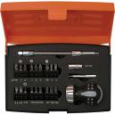 Bahco 22 Piece Mixed Stubby Ratchet Screwdriver and Socket Set