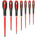 Bahco 7 Piece VDE Insulated Pozi and Slotted Screwdriver Set