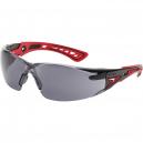 Bolle Rush RUSHPPSF Adjustable Bridge Smoke Safety Glasss with Cord