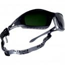 Bolle Tracker TRACWPCC5 Anti Scratch Green Safety Glasses with Strap Welding PC Shade 5