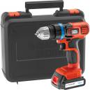 black and decker egbl18k 18v cordless drill driver with 1 lithium ion battery 15ah in kitbox