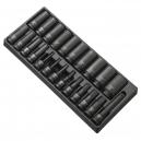 Britool 25 Piece 12 Drive Deep Hex Impact Socket and Socket Bit Set in Module Tray