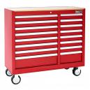 Britool Expert 16 Drawer Red Tool Roller Cabinet
