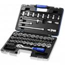 Britool 55 Piece 12 Drive Socket and Accessory Set Metric