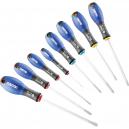 Britool 8 Piece Screwdriver Set Slotted Phillips Pozi