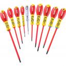 Britool 10 Piece VDE Insulated 1000v Screwdriver Set Slotted Phillips Pozi