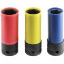 Britool 3 Piece 12 Drive Deep Impact Socket Set for Alloy Wheels 17 21