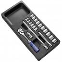 Britool 20 Piece 38 Drive Socket Set 7 22mm in Tray Module