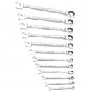 Britool 12 Piece Fast Ratchet Combination Spanner Set 8 19mm