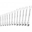 Britool 12 Piece Flexible Head Ratchet Combination Spanner Set 8 19mm