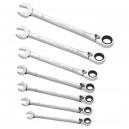 Britool 7 Piece Ratchet Combination Spanner Set 8 19mm