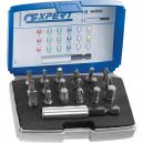 Britool 19 Piece 14 Driver Bit Set Slotted Phillips Pozi Torx Hex