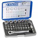 Britool 39 Piece 14 Drive Screwdriver and Socket Bit Set Metric