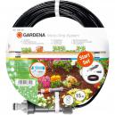 Gardena 15 Metre Above Ground Drip Irrigation Pipe 46mm 316 Micro Drip System with Master Unit 1000 Pressure Reducer