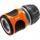 Gardena Power Grip Water Stop Hose Connector for 13mm 12 Hose Pipes
