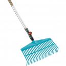 Gardena Combisystem Lawn Rake with Wooden Handle 1300mm