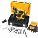 DeWalt D25414KT SDS Plus Hammer Drill with 32mm Chuck and Accessories 1000w 110v