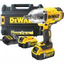 DeWalt DCF899P2 18v Cordless XR High Torque Brushless Impact Wrench 950Nm with 2 Lithium Ion Batteries 5ah