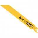 DeWalt DT2345 Bi Metal General Purpose Reciprocating Saw Blade for Cordless Machines 152mm Pack of 5