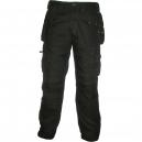 DeWalt Mens Pro Canvas Work Trousers Black 34 Waist 31 Leg