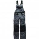Dickies Mens Industry 260 Bib and Brace Grey Black Waist 30 Leg 30