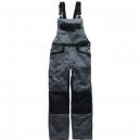 Dickies Mens Industry 260 Bib and Brace Grey Black Waist 36 Leg 32