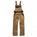 Dickies Mens Industry 300 Two Tone Work Bib and Brace Khaki Black 30 Waist 30 Leg