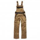 Dickies Mens Industry 300 Two Tone Work Bib and Brace Khaki Black 32 Waist 31 Leg