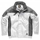 Dickies Mens Industry Winter Waterproof Jacket White Grey XL