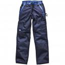 Dickies Mens Industry 300 Two Tone Work Trousers Navy Royal Blue 38 Waist 35 Leg