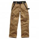 Dickies Mens Industry 300 Two Tone Work Trousers Khaki Black 30 Waist 30 Leg