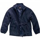 Dickies Mens Padded Fleece Jacket Navy Blue 2XL