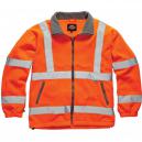 Dickies Mens GORT Fleece Jacket Orange 3XL